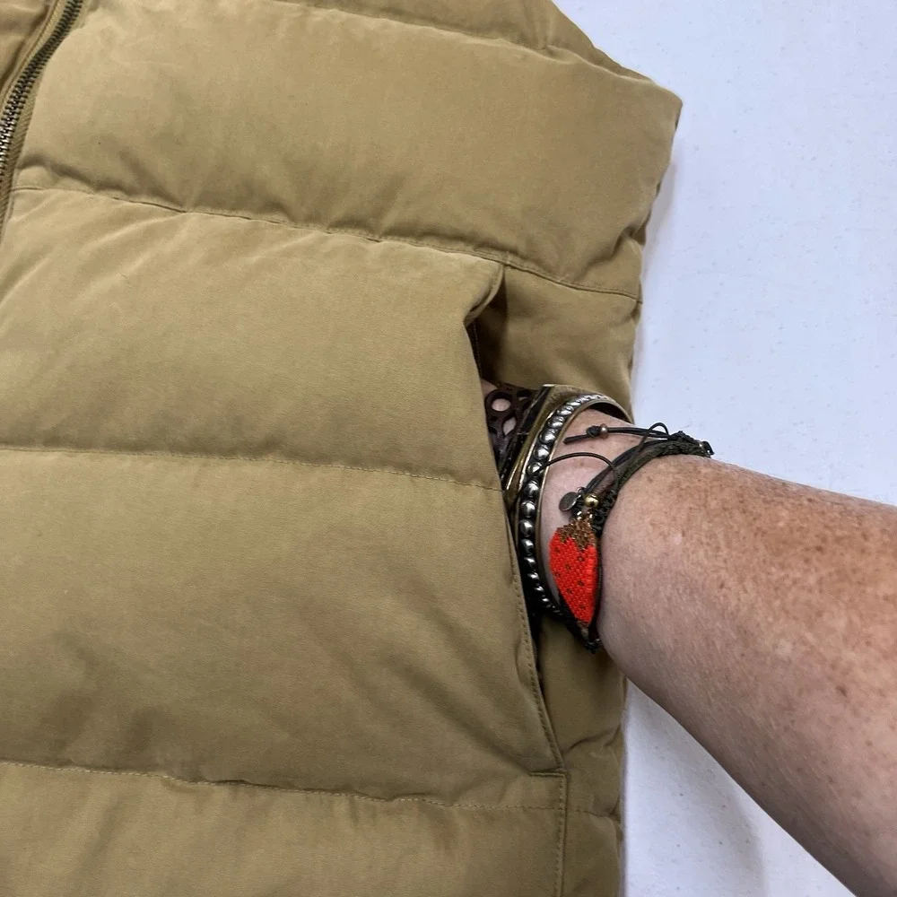 Merrel Puffer Quilted Vest Brow S Outdoor Hiking Layer Gorpcore